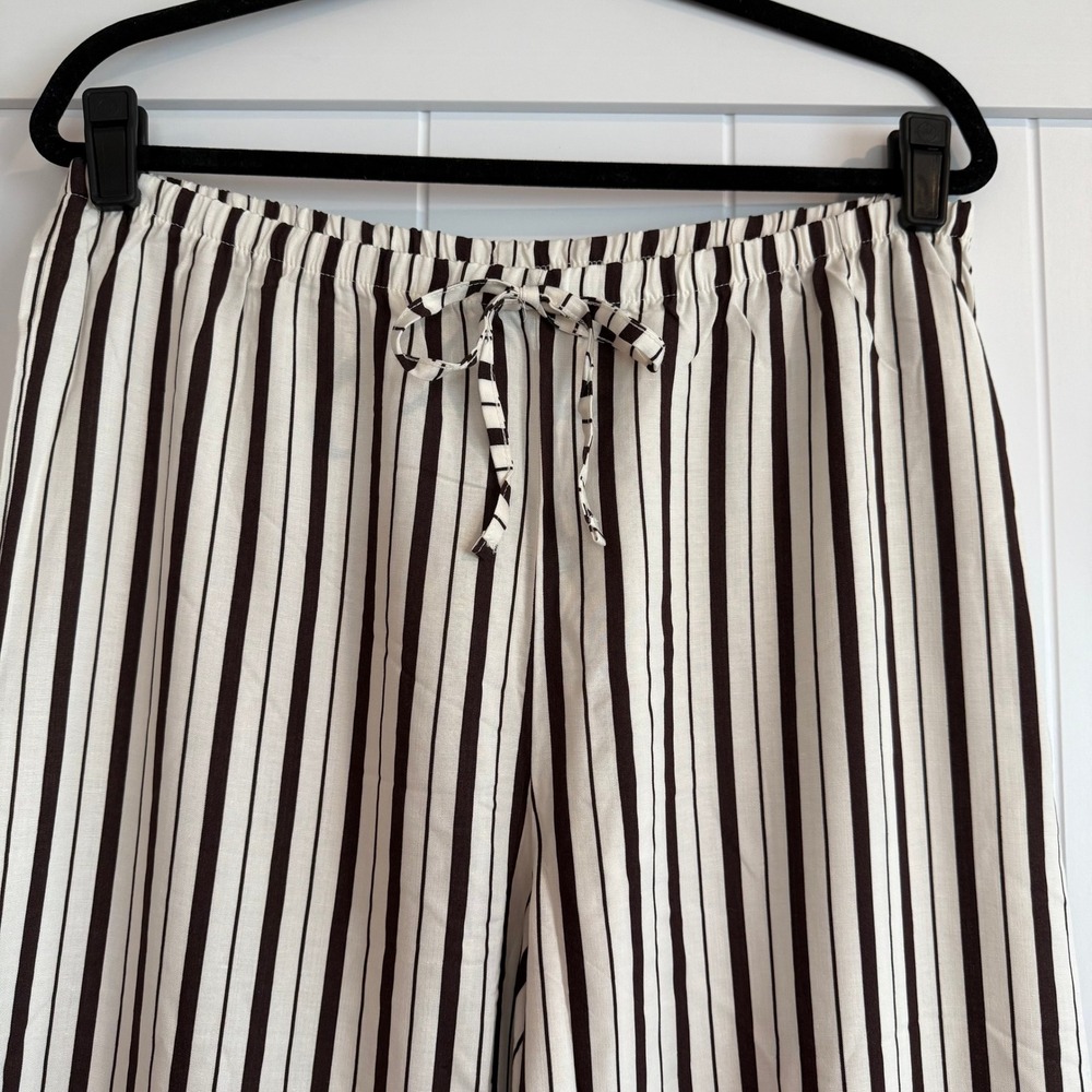 NWT ASOS Design Striped Wide Leg Lounge Pants Size M - Picture 3 of 9